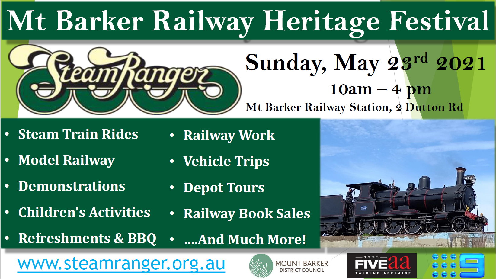 Mt Barker Heritage Railway Festival SteamRanger Heritage Railway